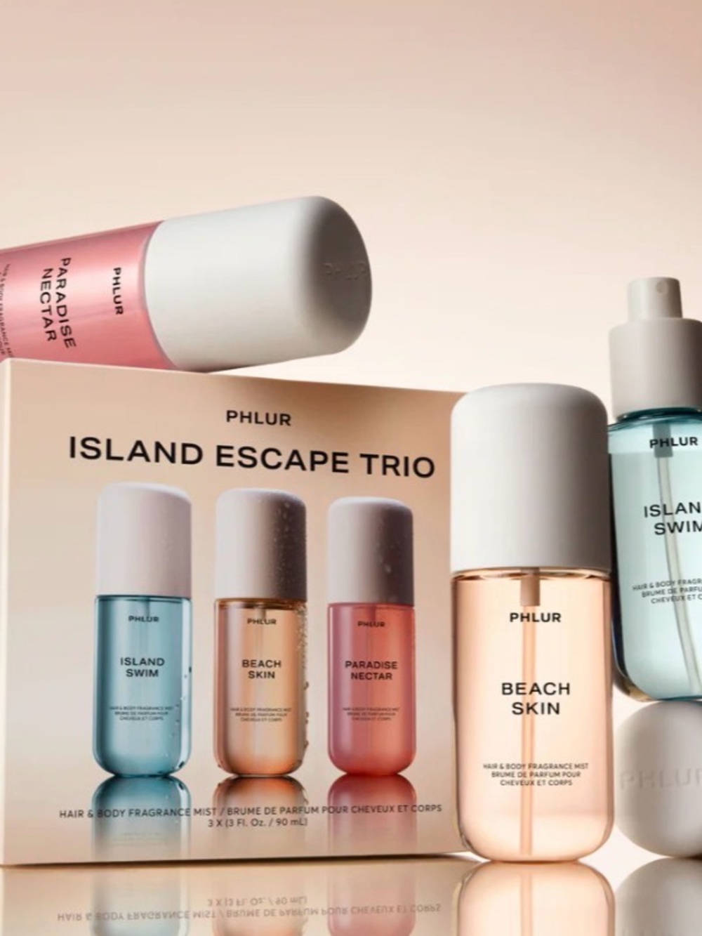 New In The Box Phlur ISLAND ESCAPE
Travel Size Body Mist Trio